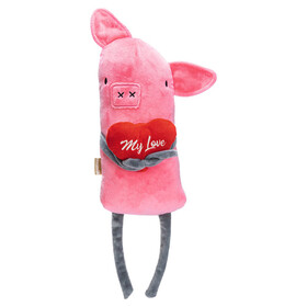 Abbildung Beeztees Hundespielzeug Liebesschweinchen aus Plsch pink