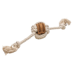 Abbildung Beeztees Hundespielzeug Puppy Dental Spielseil Fem aus Gummi/Baumwolle beige/braun