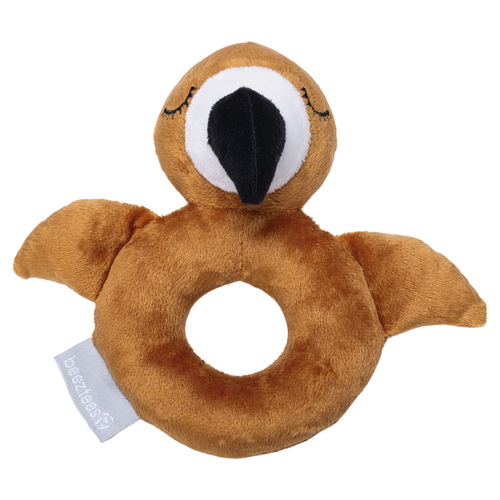 Beeztees Hundespielzeug Puppy Flamy terrakotta mit Rassel aus Plüsch