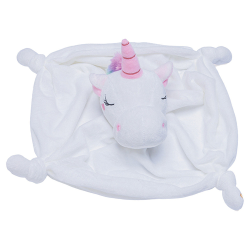 weitere Abbildung Beeztees Hundespielzeug Puppy Kuscheldecke Einhorn wei