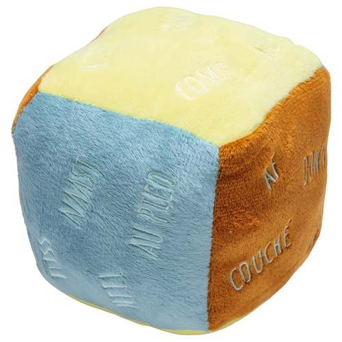 Beeztees Hundespielzeug Puppy Kuscheltier Würfel Command aus Plüsch