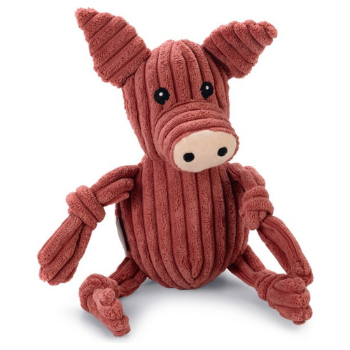 Beeztees Hundespielzeug Ribbed Schwein Piggi rosa