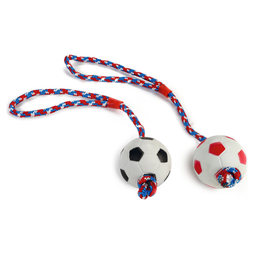 Beeztees Hundespielzeug Softball am Seil