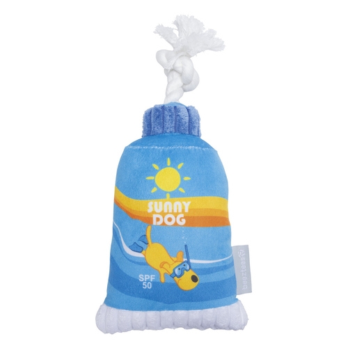 Beeztees Hundespielzeug Sonnencreme aus Plüsch