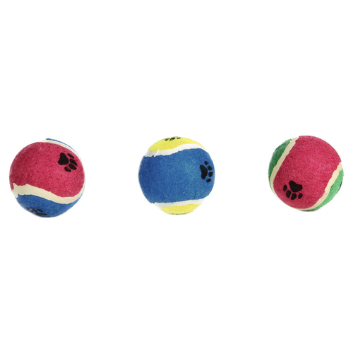 Beeztees Hundespielzeug Tennisball mit Pfotenabdruck