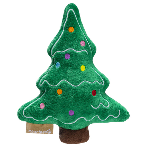 Beeztees Hundespielzeug Xmas Weihnachtsbaum Noel Plüsch grün