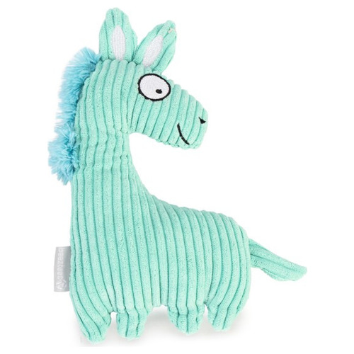 Beeztees Hundespielzeug gerippt Pferd türkis