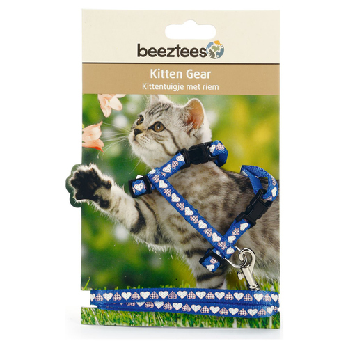 weitere Abbildung Beeztees Ktzchengeschirr Hearts blau