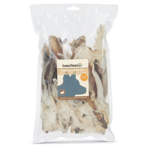 Beeztees Kaninchenohren mit Haaren 200 g