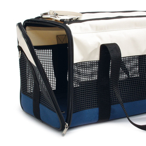 weitere Abbildung Beeztees Katzen Transporttasche, tragbar creme/blau
