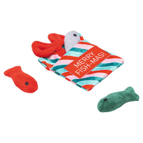 Abbildung Beeztees Katzen Weihnachtsgeschenk mit Fischen aus Plsch
