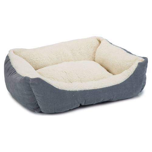Beeztees Katzenbett Mogina Plüsch blau