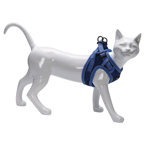 weitere Abbildung Beeztees Katzengeschirr mit Leine aus Nylon blau