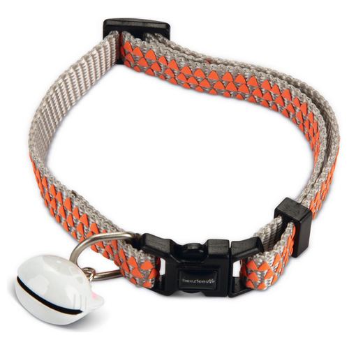 Beeztees Katzenhalsband Dreieck Nylon hellgrau