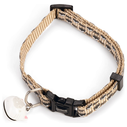 Beeztees Katzenhalsband Eyes Nylon beige