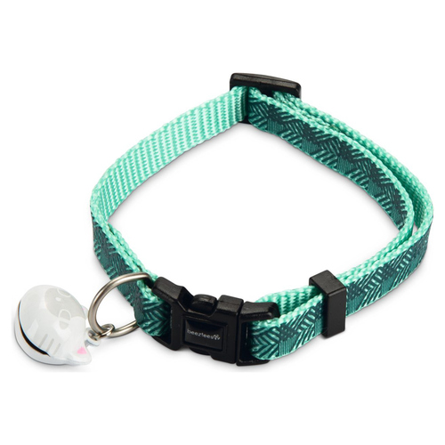 Beeztees Katzenhalsband Geo Nylon dunkelgrün