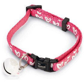 Abbildung Beeztees Katzenhalsband Herz Nylon rosa