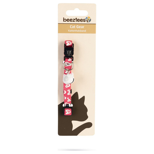 weitere Abbildung Beeztees Katzenhalsband Herz Nylon rosa