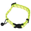 Beeztees Katzenhalsband Nylon mit diagonalem Muster gelb Abbildung 1