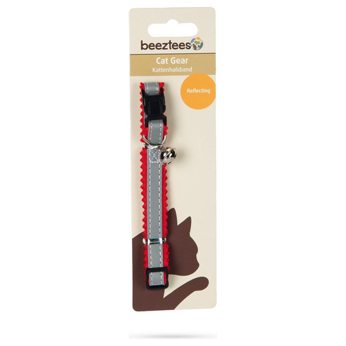 weitere Abbildung Beeztees Katzenhalsband Nylon, reflektierend grau/rot
