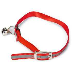 Abbildung Beeztees Katzenhalsband Nylon, reflektierend rot