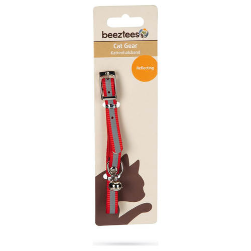 weitere Abbildung Beeztees Katzenhalsband Nylon, reflektierend rot