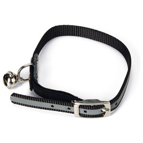 Abbildung Beeztees Katzenhalsband Nylon, reflektierend schwarz