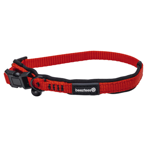 Beeztees Katzenhalsband Parinca aus Nylon rot