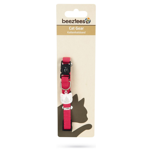 weitere Abbildung Beeztees Katzenhalsband Uni Nylon rosa