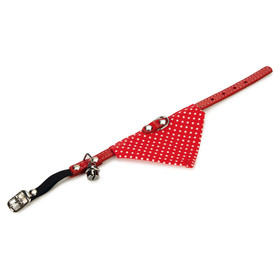Abbildung Beeztees Katzenhalsband inkl. Glocke + Tuch rot