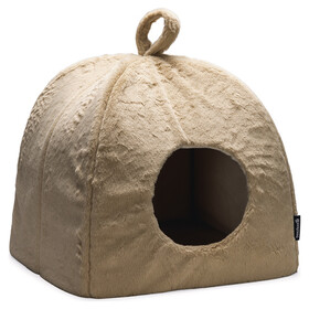 Abbildung Beeztees Katzenhaus Moza aus Plsch beige