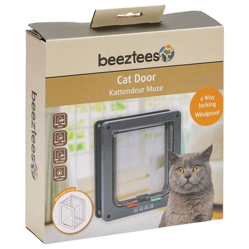 weitere Abbildung Beeztees Katzenklappe Muze anthrazit