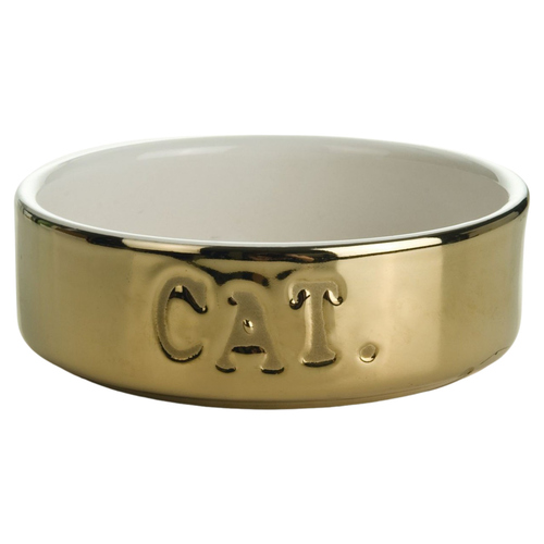 Beeztees Katzennapf Keramik gold