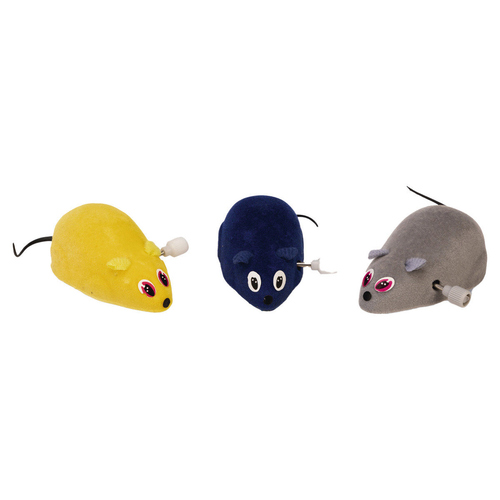 Beeztees Katzenspielzeug Aufziehmaus aus Samt