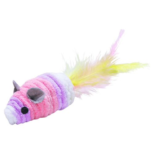 Beeztees Katzenspielzeug Chenille Maus Mosey pink