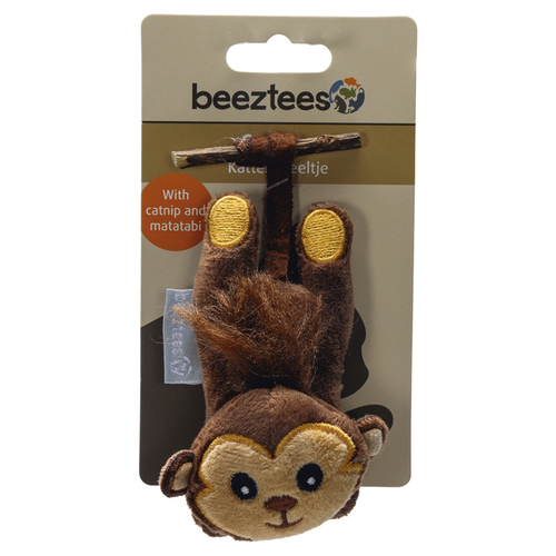 weitere Abbildung Beeztees Katzenspielzeug Dschungel Matatabi Affe braun