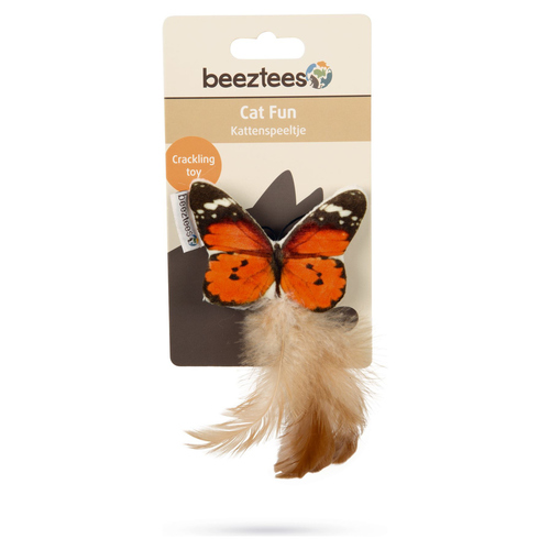 weitere Abbildung Beeztees Katzenspielzeug Fligo Schmetterling orange