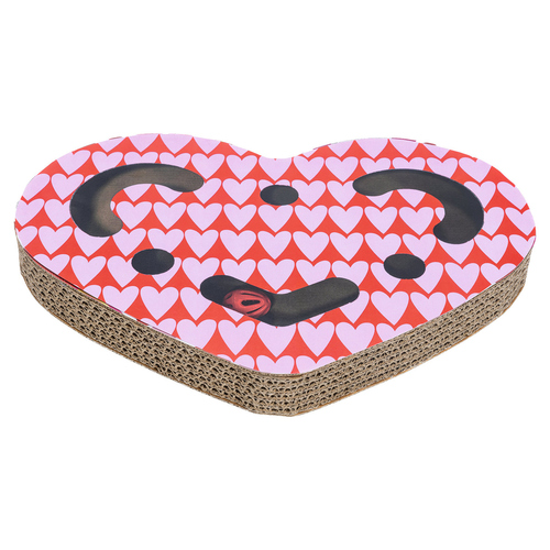 Beeztees Katzenspielzeug Kratzbox Love aus Karton