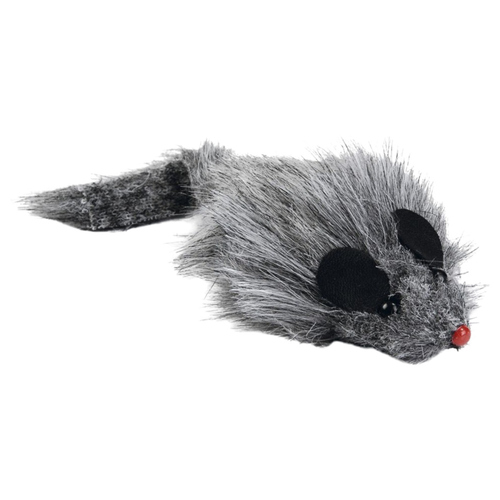 Beeztees Katzenspielzeug Langhaar Maus Plüsch