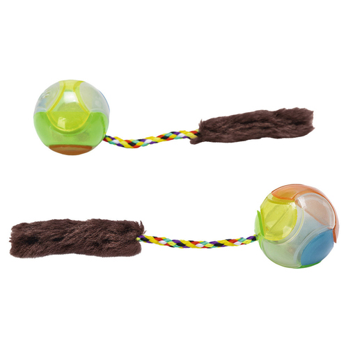 weitere Abbildung Beeztees Katzenspielzeug Leuchtball mit Feder