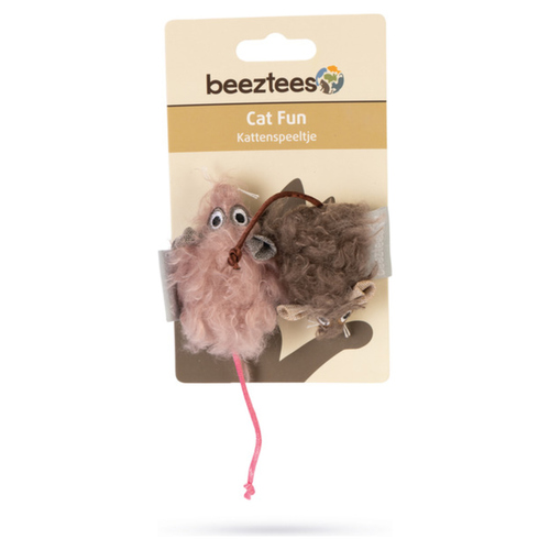 weitere Abbildung Beeztees Katzenspielzeug Maus Boyo rosa-braun