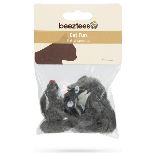 weitere Abbildung Beeztees Katzenspielzeug Maus grau - 3 Stck