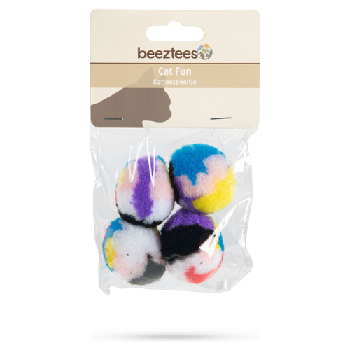 weitere Abbildung Beeztees Katzenspielzeug Regenbogenball mit Katzenminze - 4 Stck