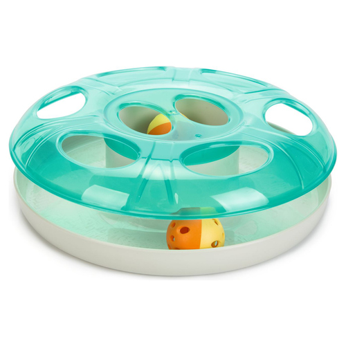 Beeztees Katzenspielzeug Trainingsrad Scudie grün
