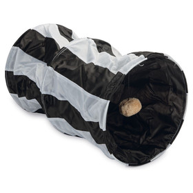 Abbildung Beeztees Katzentunnel Cruzzle Nylon schwarz/wei