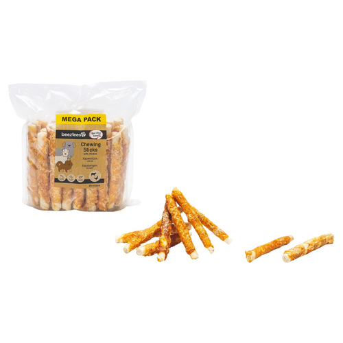 Beeztees Kaustangen mit Huhn - 28 Stück