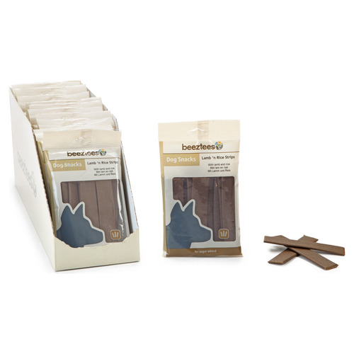 Beeztees Kaustreifen Lamm + Reis 150 g