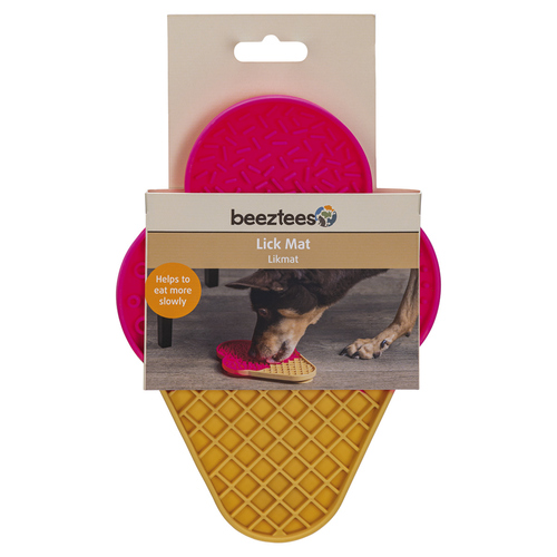weitere Abbildung Beeztees Leckmatte Eiscreme Silikon rosa