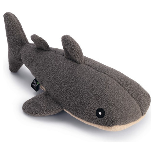 Beeztees Minus One Hundespielzeug Walhai grau-beige