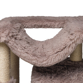 Abbildung Beeztees Oberes Board + Hngematte fr Kratzbaum Duco taupe